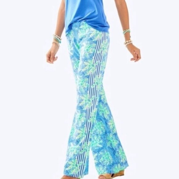 Lilly Pulitzer Bal Harbour Palazzo Pant Tropic Like Its Hot - Size: Small - Picture 1 of 9